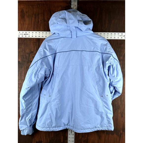 Columbia Vertex Core‎ Interchange Ski Snow Parka Jacket Baby Blue Womens XL Coat - Picture 7 of 7